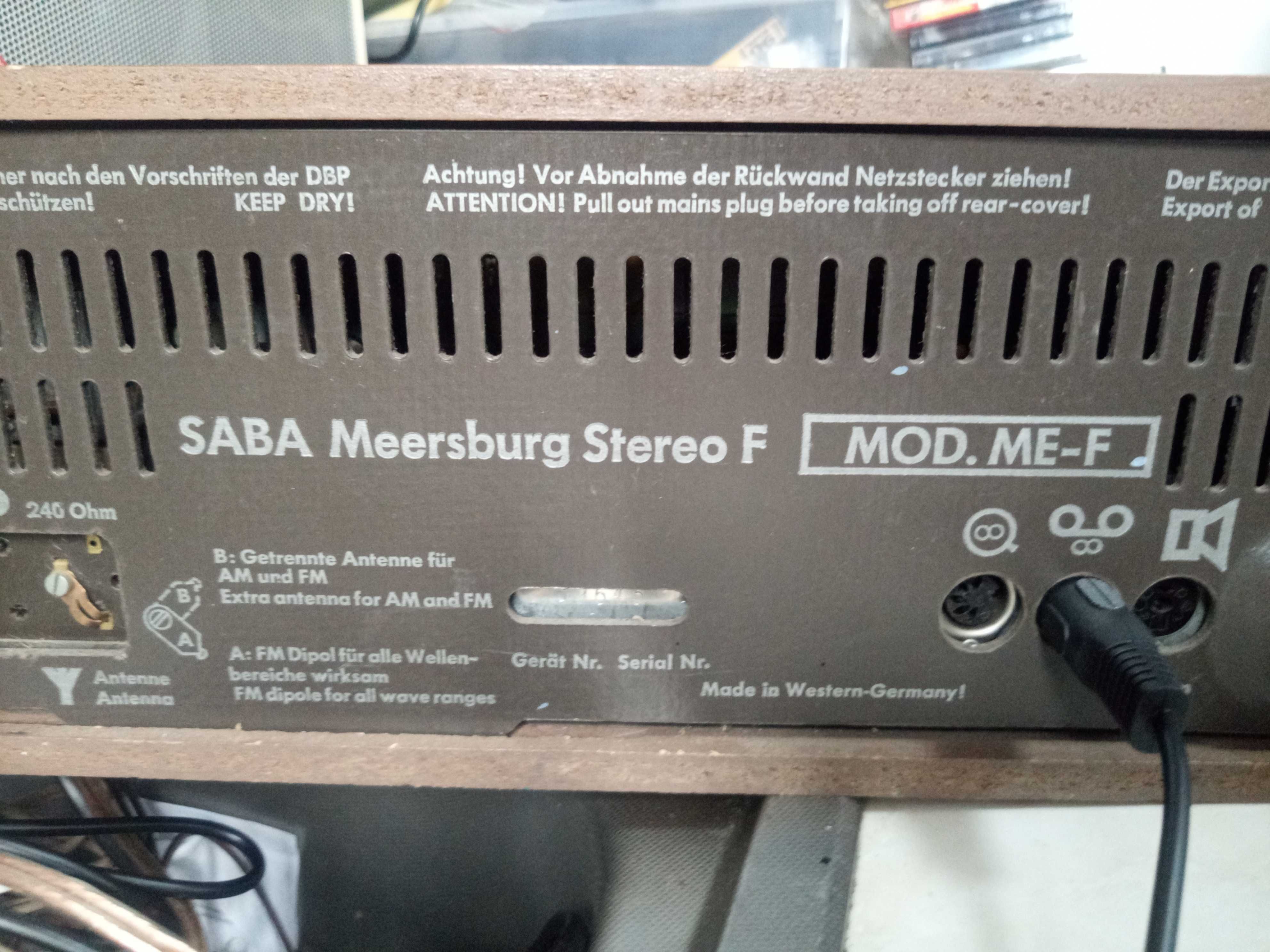 saba meersburg (radio,amplificator)vintage,germaniu,2*10w, bluetooth