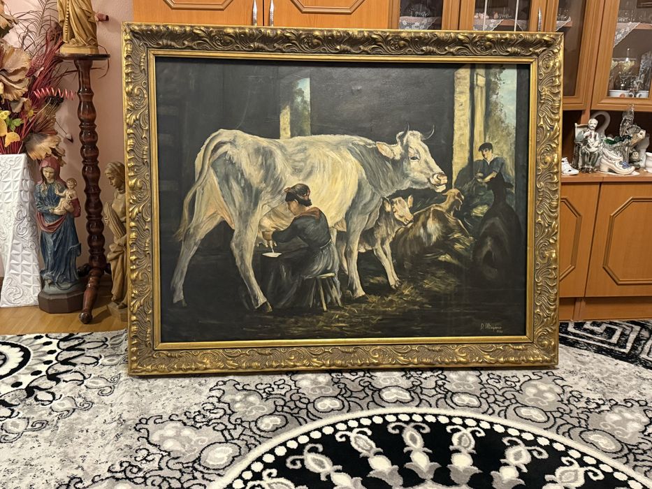 Tablou pe Panza Semnat Mare 140x115cm !!!