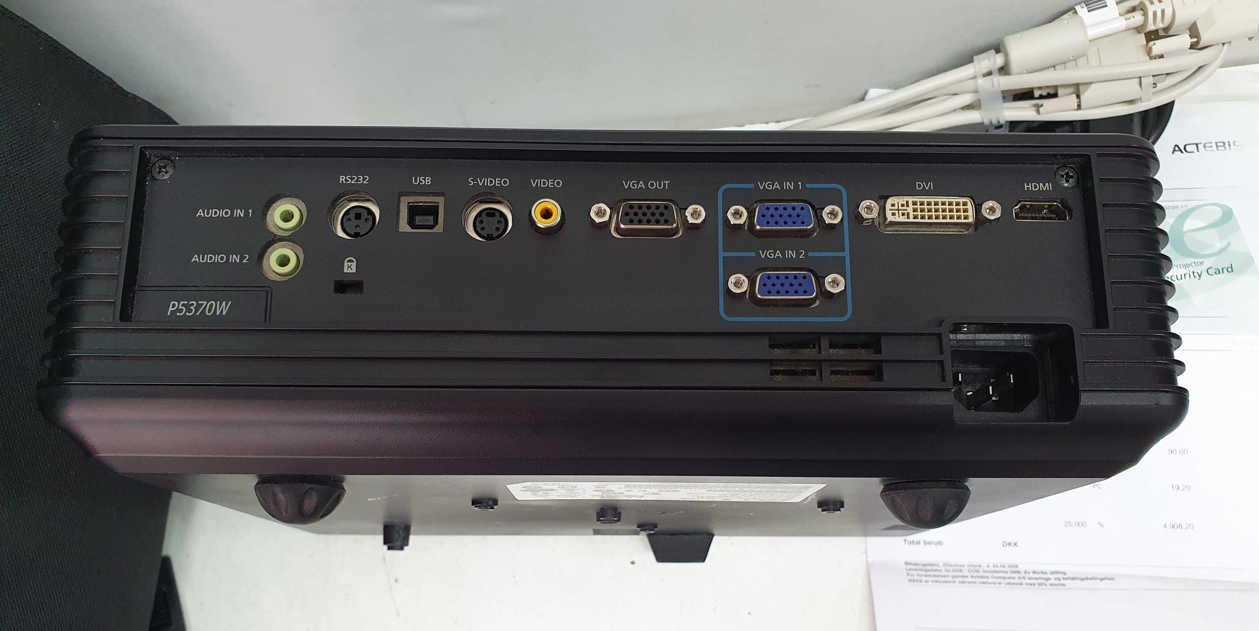 Acer P5370W filme DLP HDMI Texas instruments filme