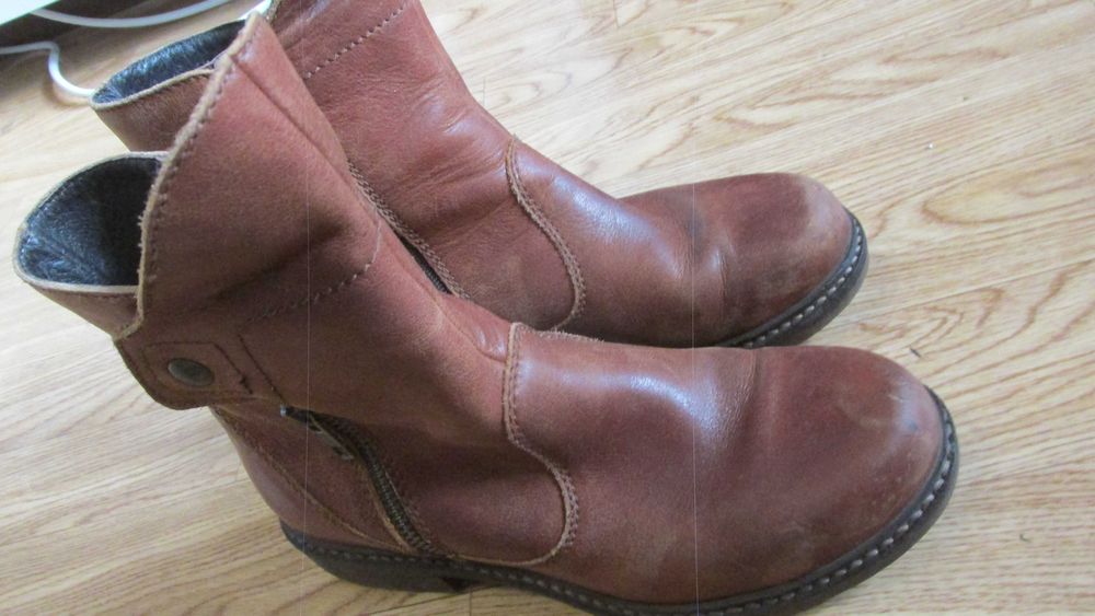 MANAS     Оригинални , Яки , Кожени  Ботуши  - Дамски   №   36