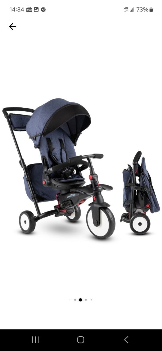 Tricicleta Smart Trike 7in 1 pliabila recomandat de la 6 luni-3 ani,