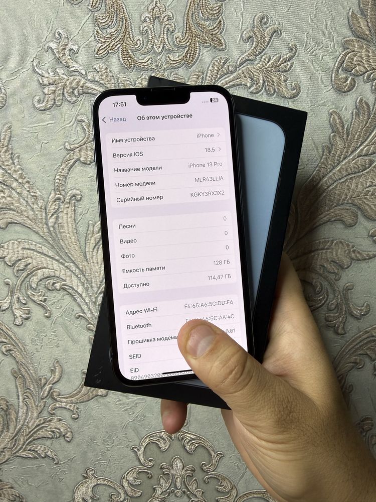 iPhone 13 Pro 128Gb Blue Akk: 100% Kelwamiz
