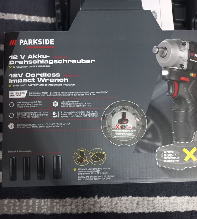 Filetanta parkside performance 12v