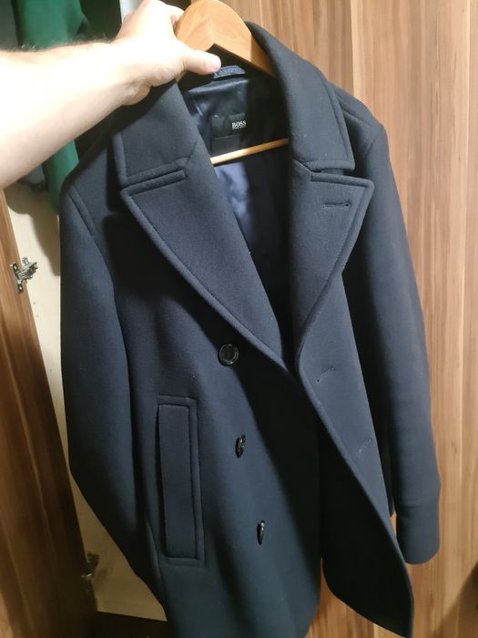 HUGO BOSS пальто шерсть Оригинал! 46 размер