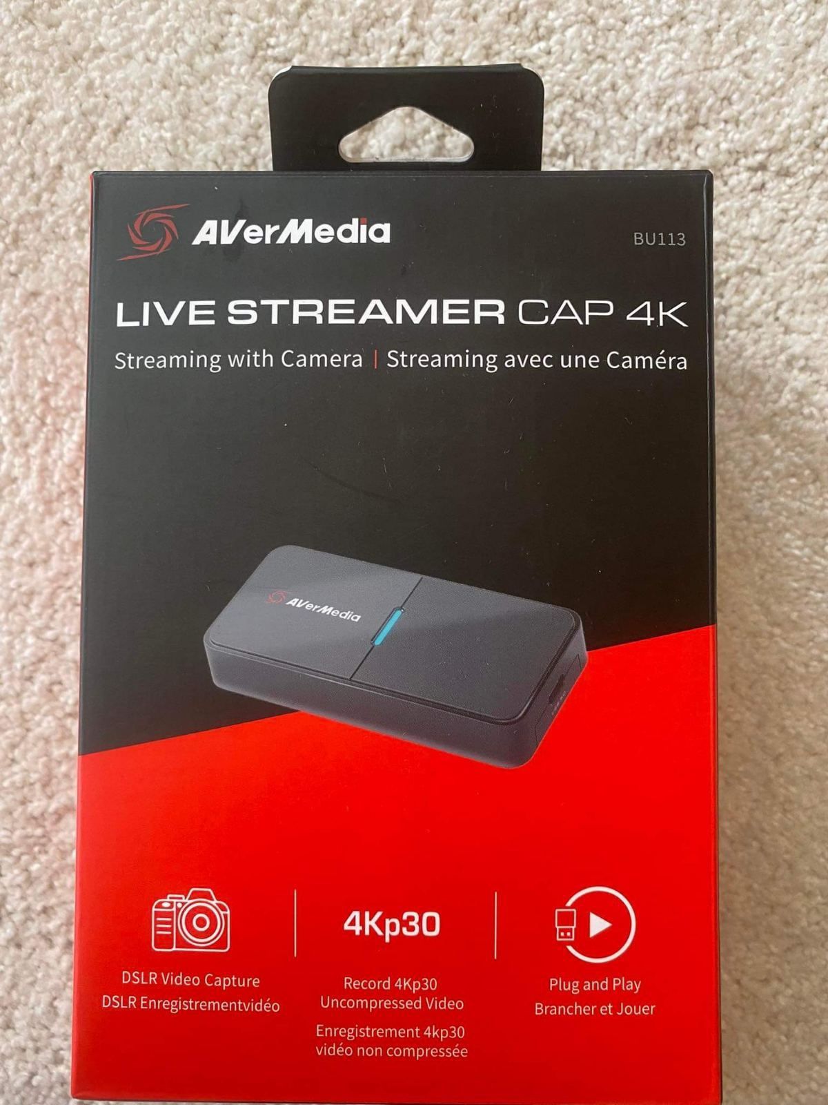 Външен кепчър AVerMedia LIVE Streamer CAP 4K