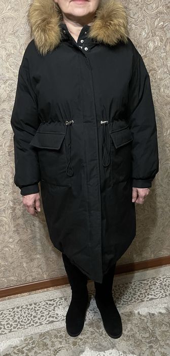 Продам теплый пуховик на зиму 50-52 размера