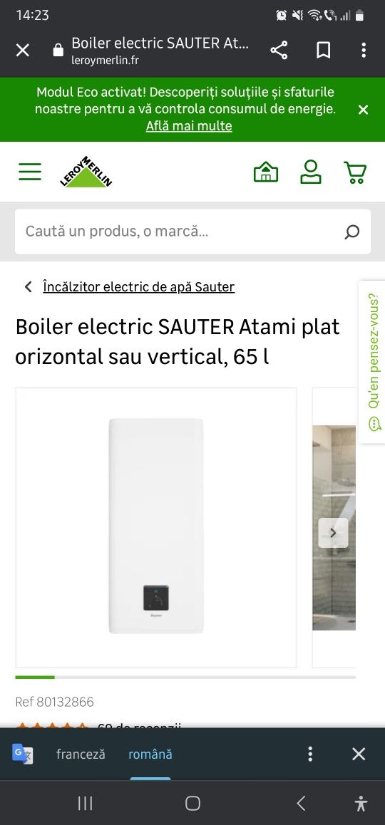 Vând boiler electric