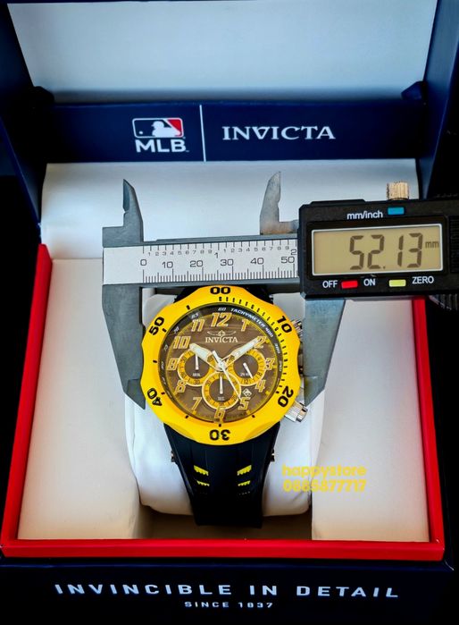 INVICTA Hydra Yellow 52 mm, Инвикта нов ръчен часовник