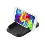 Covoras auto antiderapant pentru telefon negru silicon 15 x 10 cm