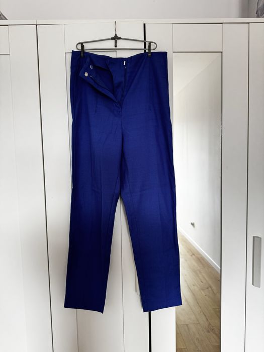 Pantaloni de vara albastru cobalt