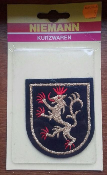 Insemn militar heraldic patch logo leu brodat / schimb soldatei Kinder