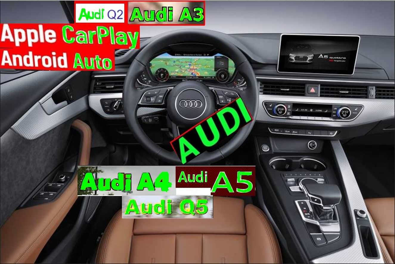 Audi AppleCarPlay AndroidAuto Ауди A1 A3 A4 A5 A6 A7 A8 Q2 Q3 Q5 Q7 Q8