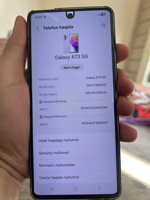 Samsung Galaxy A73 5G ideal