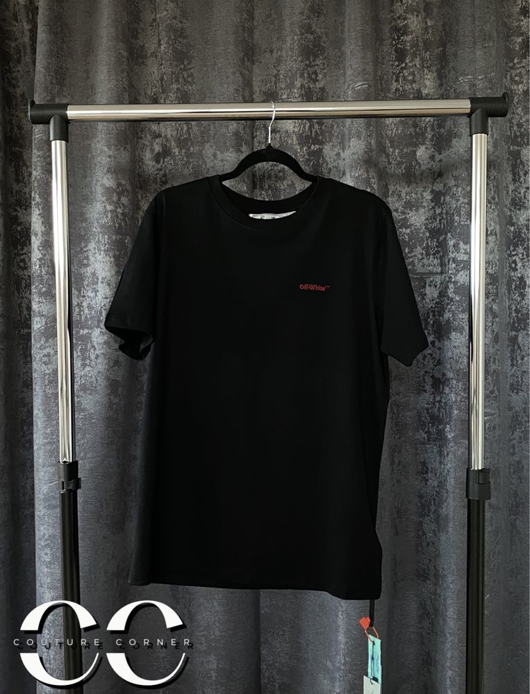 Tricou OFF-White • Calitate Top • Embroidered Arrow • Cod QR