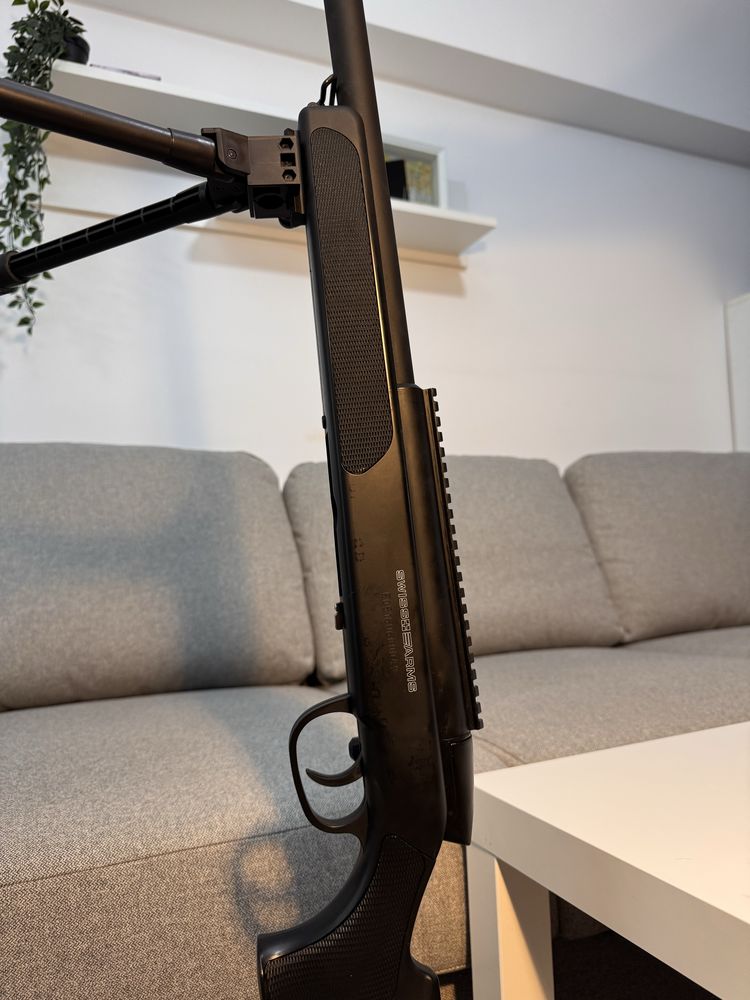Airsoft sniper pe arc Swiss Arms Black Eagle M6 + luneta Pinty 6-24x50