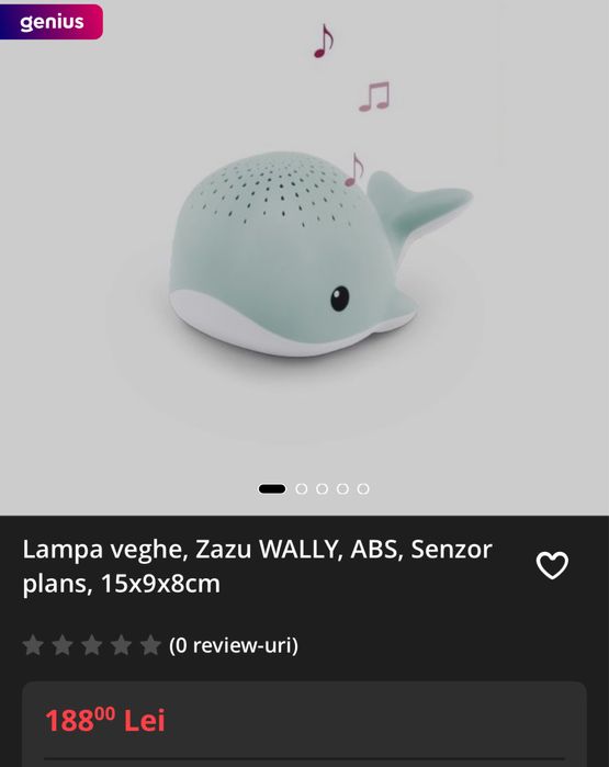 Lampa de veche lu lumini si sunete albe