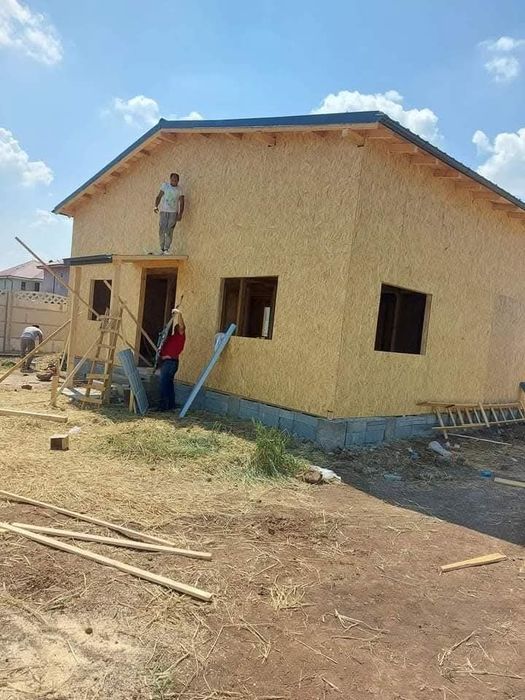 Vând casă modulare pe structură din lemn