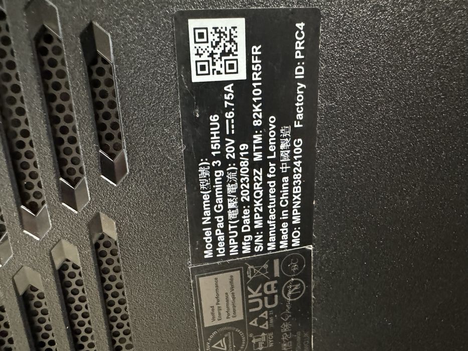 Laptop Gaming Lenovo IdeaPad 3 15IHU6 intel i5-11300H Nvidia RTX 2050