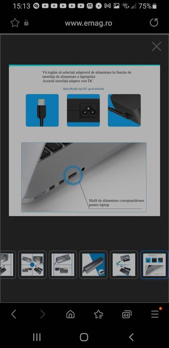 Incarcator laptop Dell 135W