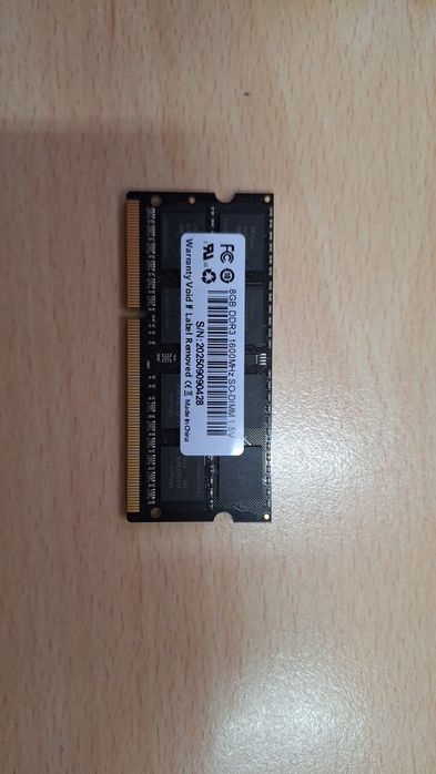 Ram DDR3 8GB 1600 MHz