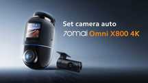 Pachet 2 Camere auto: 70mai Omni X800 4K+70mai RC14, GPS, ADAS, WiFI 6