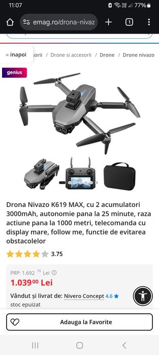 Drona Nivazo K619 Max