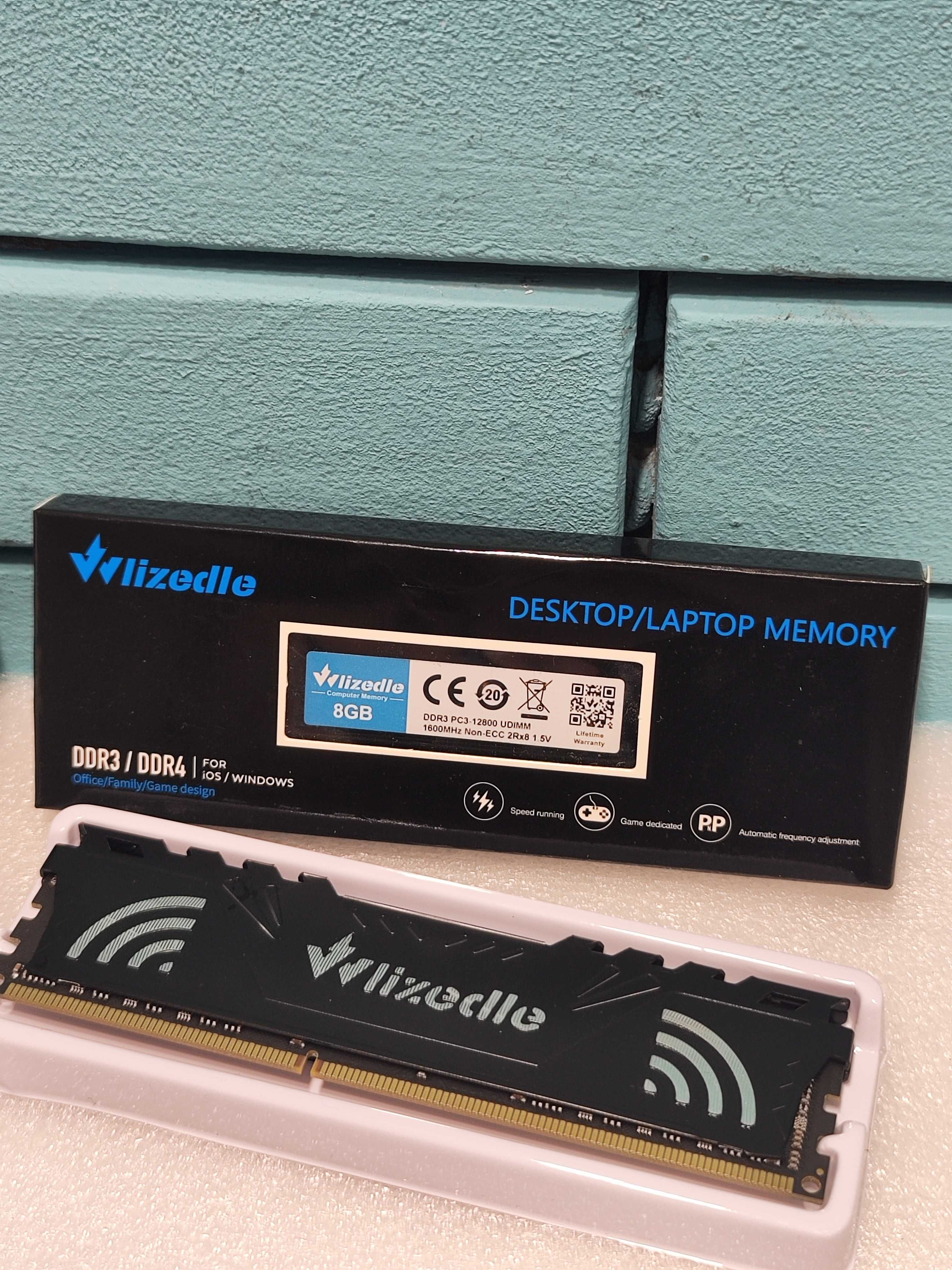 Wlizedle DDR3 16GB (2x8GB) RAM 1600MHz за настолен компютър