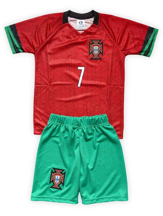 Детски футболен екип Португалия Роналдо Portugal Ronaldo тениска шорти