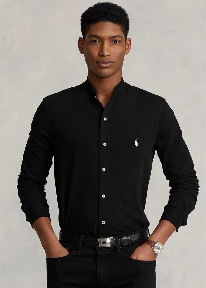 Риза със стол яка Polo Ralph Lauren размер S/M черно
