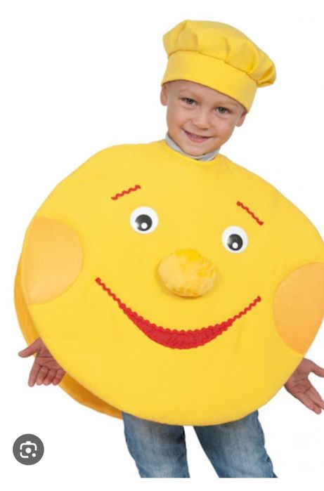 Костюм колобка из сказки, костюм колобок