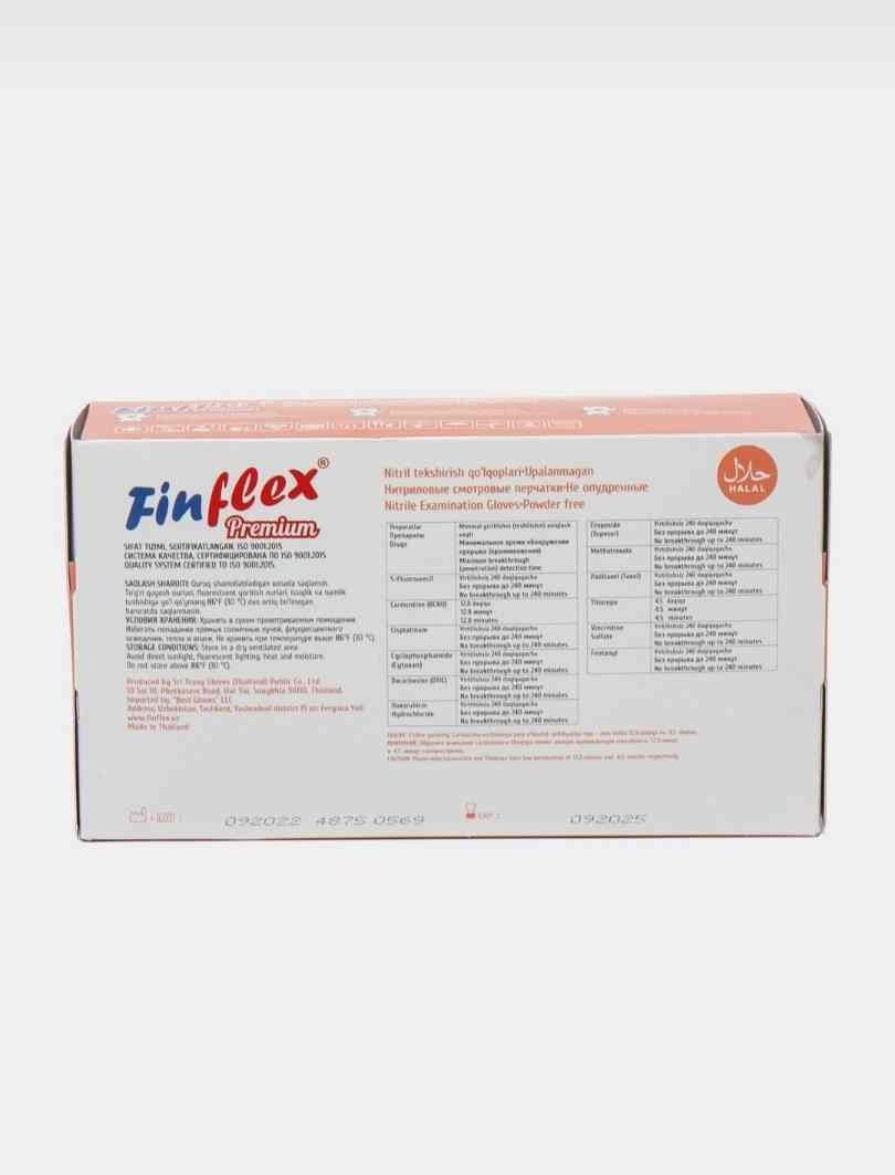 Нитриловые перчатки Finflex, L 34 000, M 35 000, в коробке 100 шт