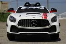 Masinuta electrica pentru copii Mercedes GT-R 2x25W 12V Model DTM #Alb