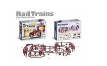 Set Trenulet Electric Deluxe: 287 Piese, Traseu Interactiv, Poduri
