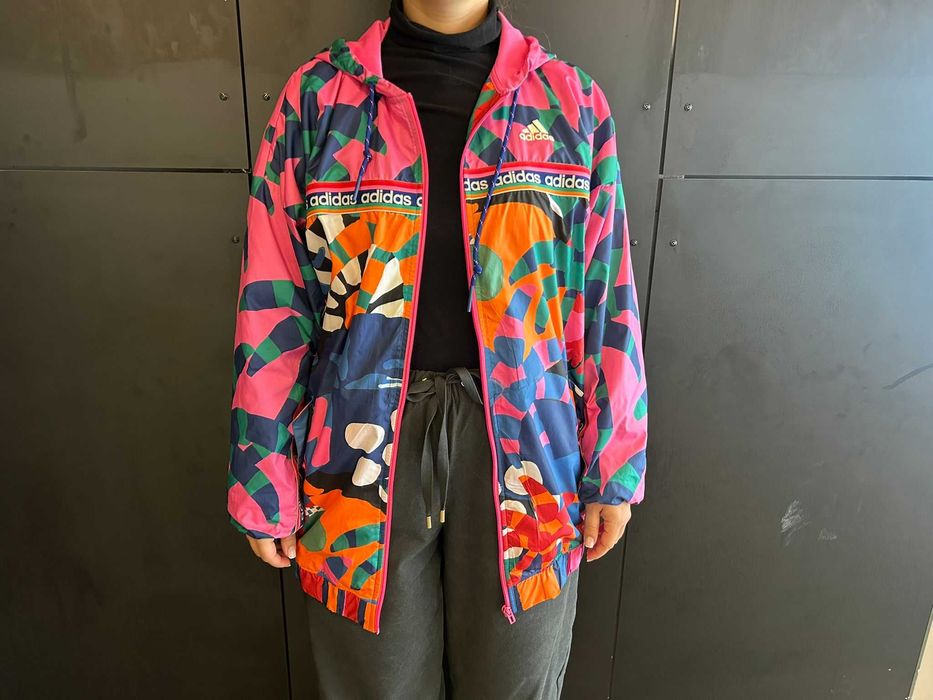 Bluză de trening / jachetă Adidas retro, mărimea M/L