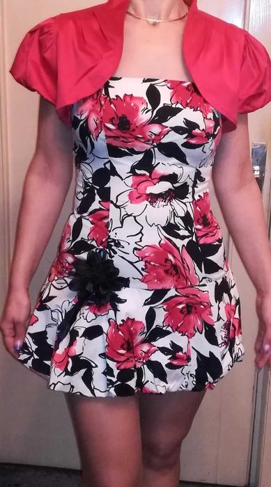 Compleu 2 piese ZARA - Rochie corset / jacheta scurta