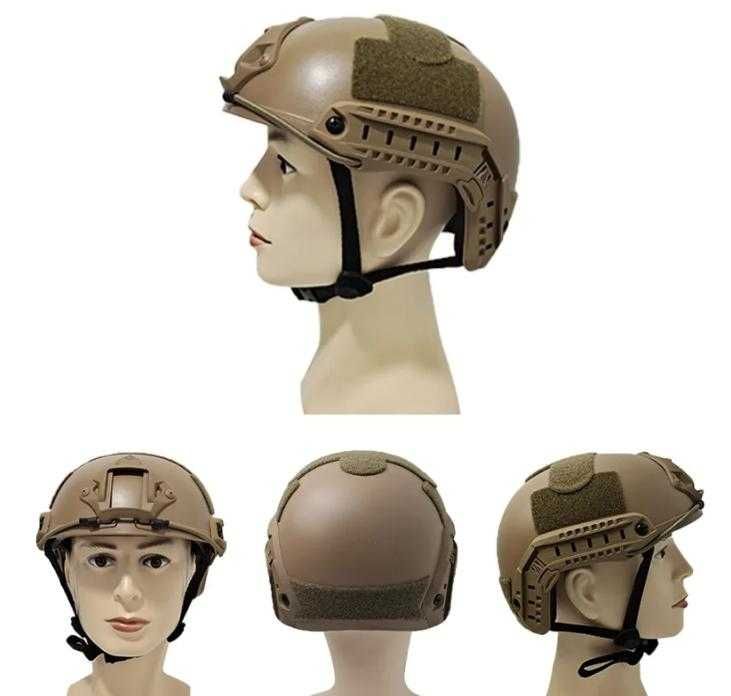 Тренинг Тактическа Еърсофт Каска с Велкро за Пачове Airsoft Gaming NVG