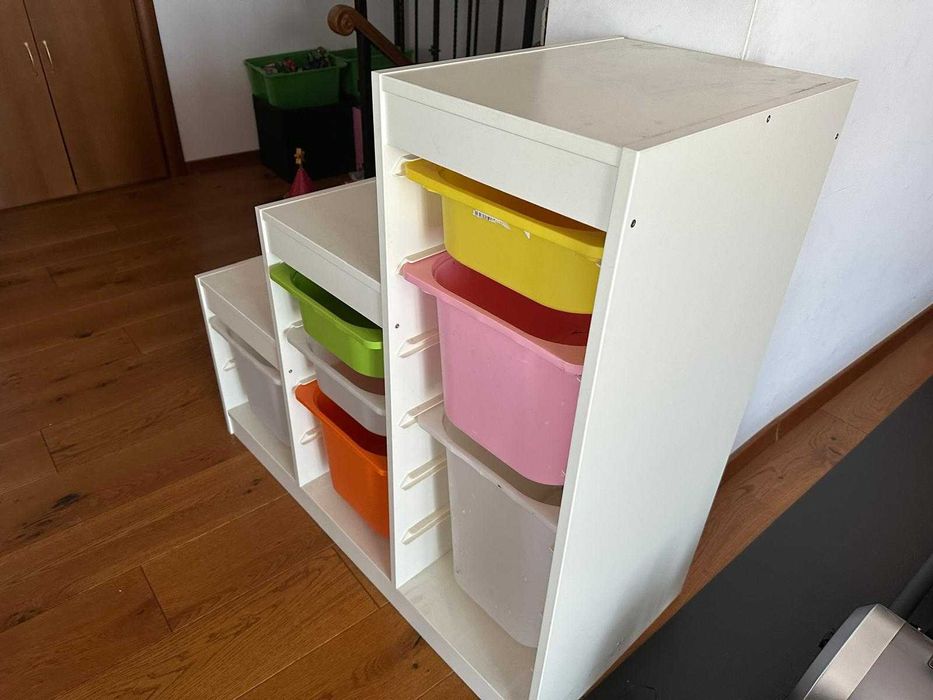 TROFAST
Ansamblu depozitare+cutii