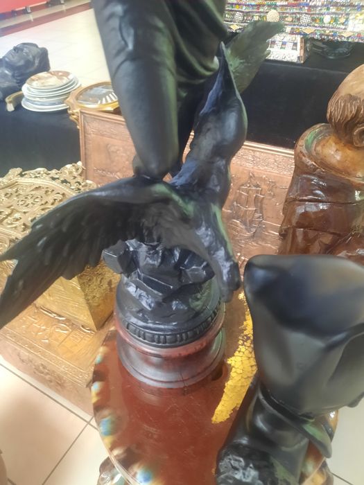 Lampă antică din metal