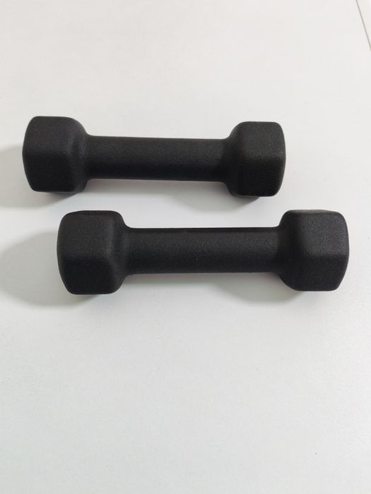 Set gantere neopren Tunturi, 1 kg, 2 kg noi.