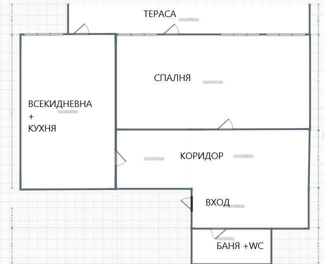 Район център!  двустаен тухлен  апартамент ново стройтелстово.