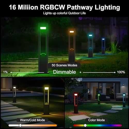 Ново Интелигентно външно осветление за алеи и дворове RGB контрол