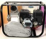 Motopompa 3" + 20m furtun, motor 6.5CP, debit 1000L/min