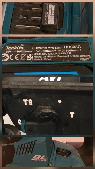 Makita HR300G rotopercutor sds-plus cu acumulator de 40V