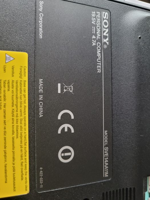 Laptop i3 Sony Vayo