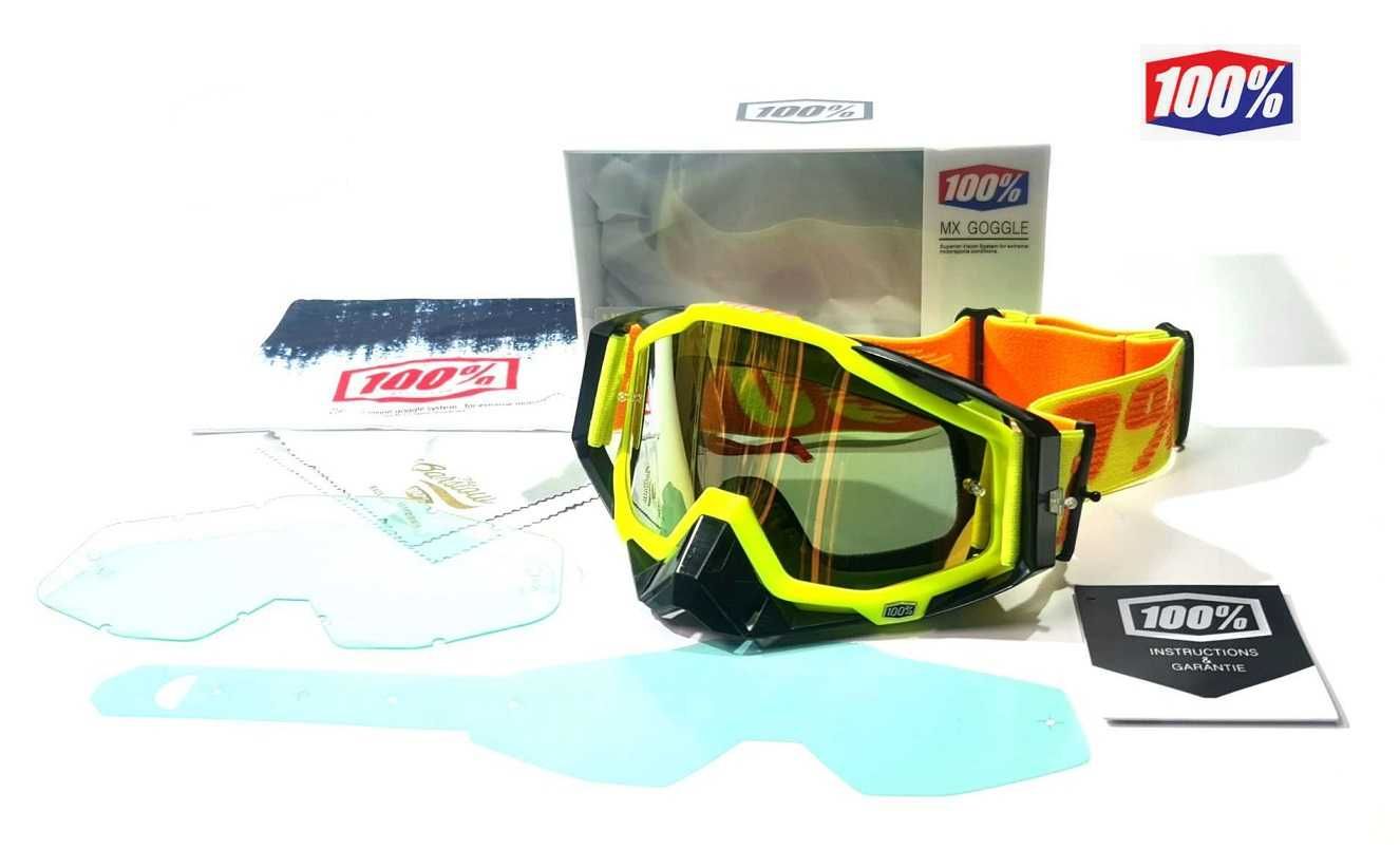 Ендуро, Крос Off-Road защитни Очила 100% MX GOGGLE различни цветове