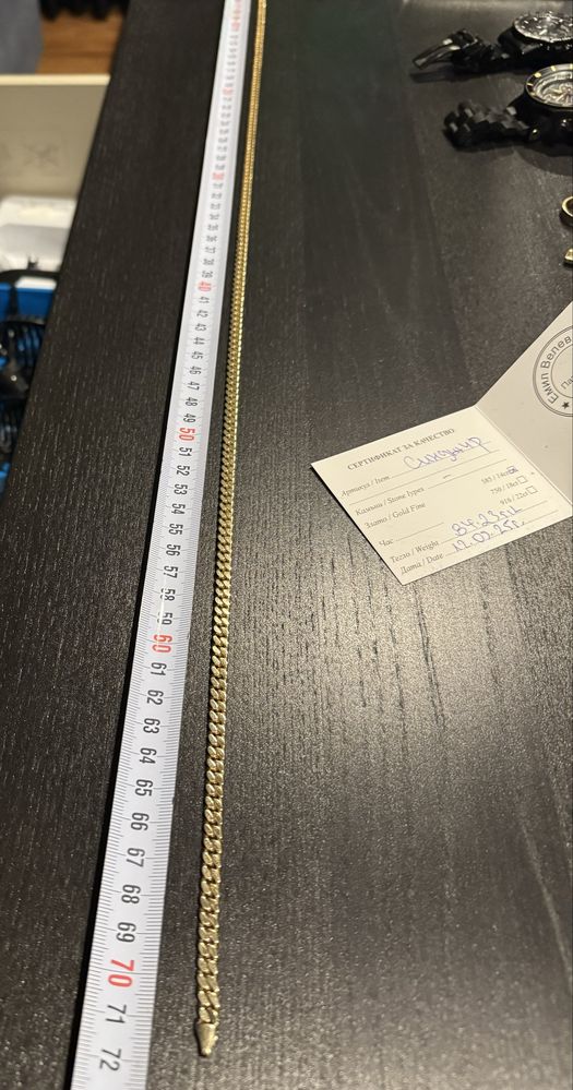 Нов Синджир ланец панцер 84.20 гр. със сертификат