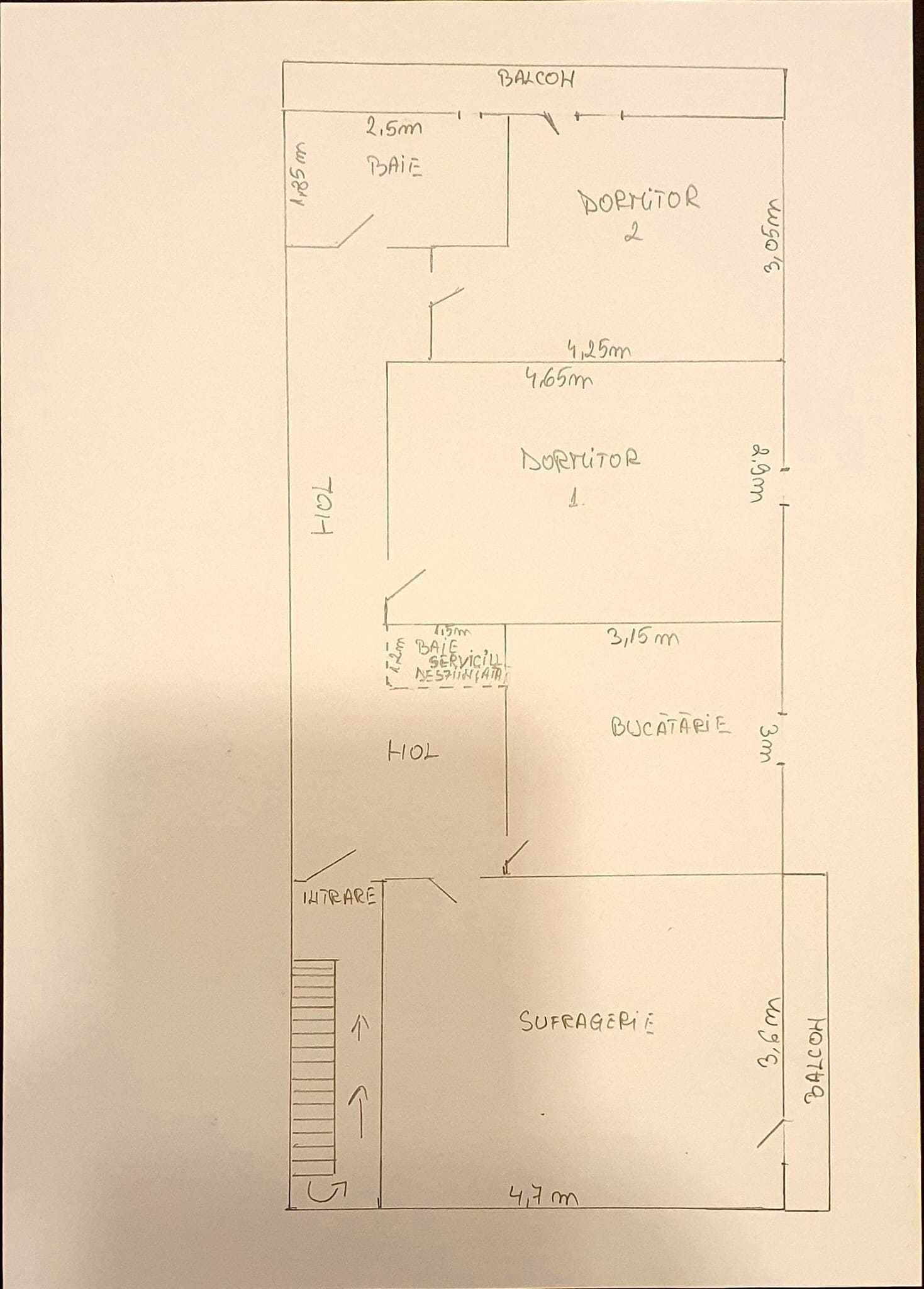 Apartament 3 camere ultracentral, decomandat, et 4/4Campulung Arges