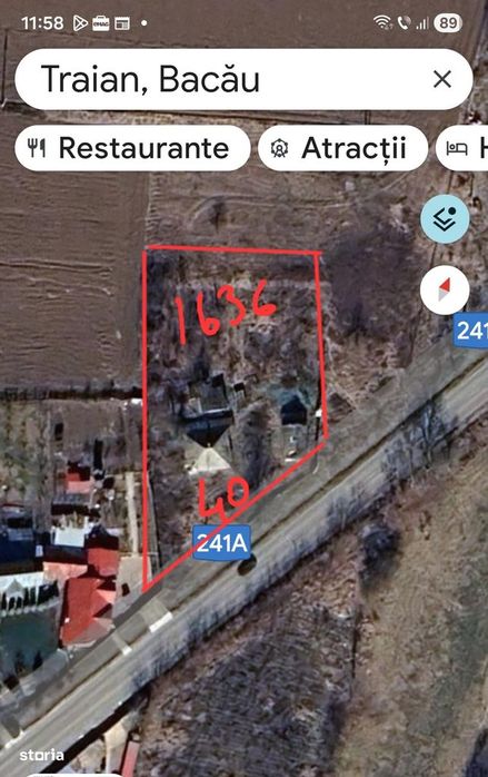 Teren 1.626 mp cu casa batraneasca sat Zapodia- Traian