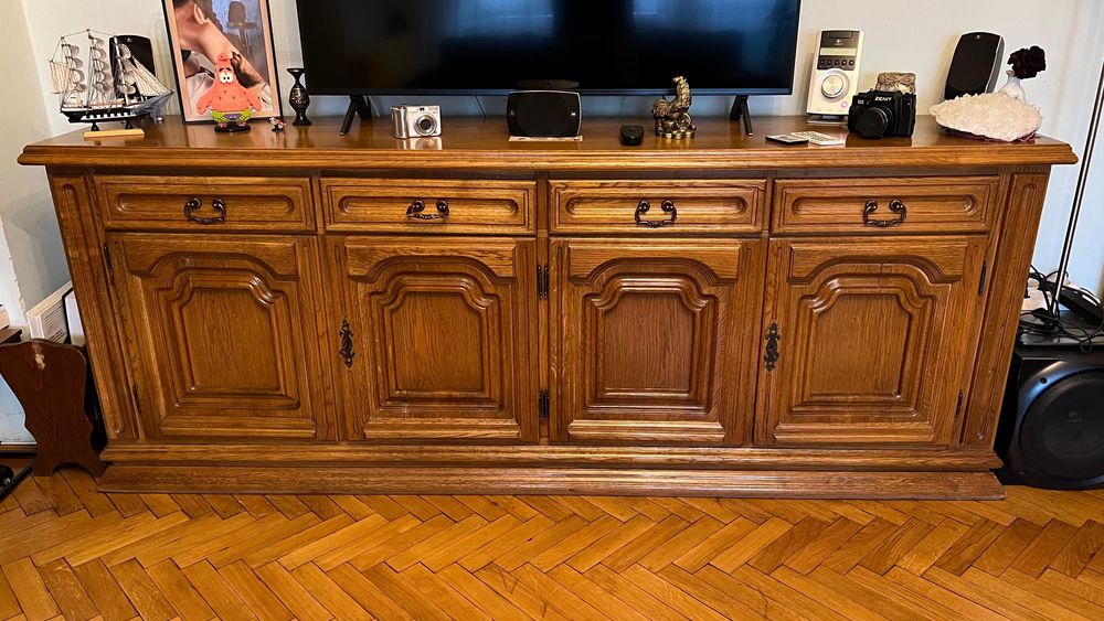 Mobilă sufragerie/hol lemn masiv stejar