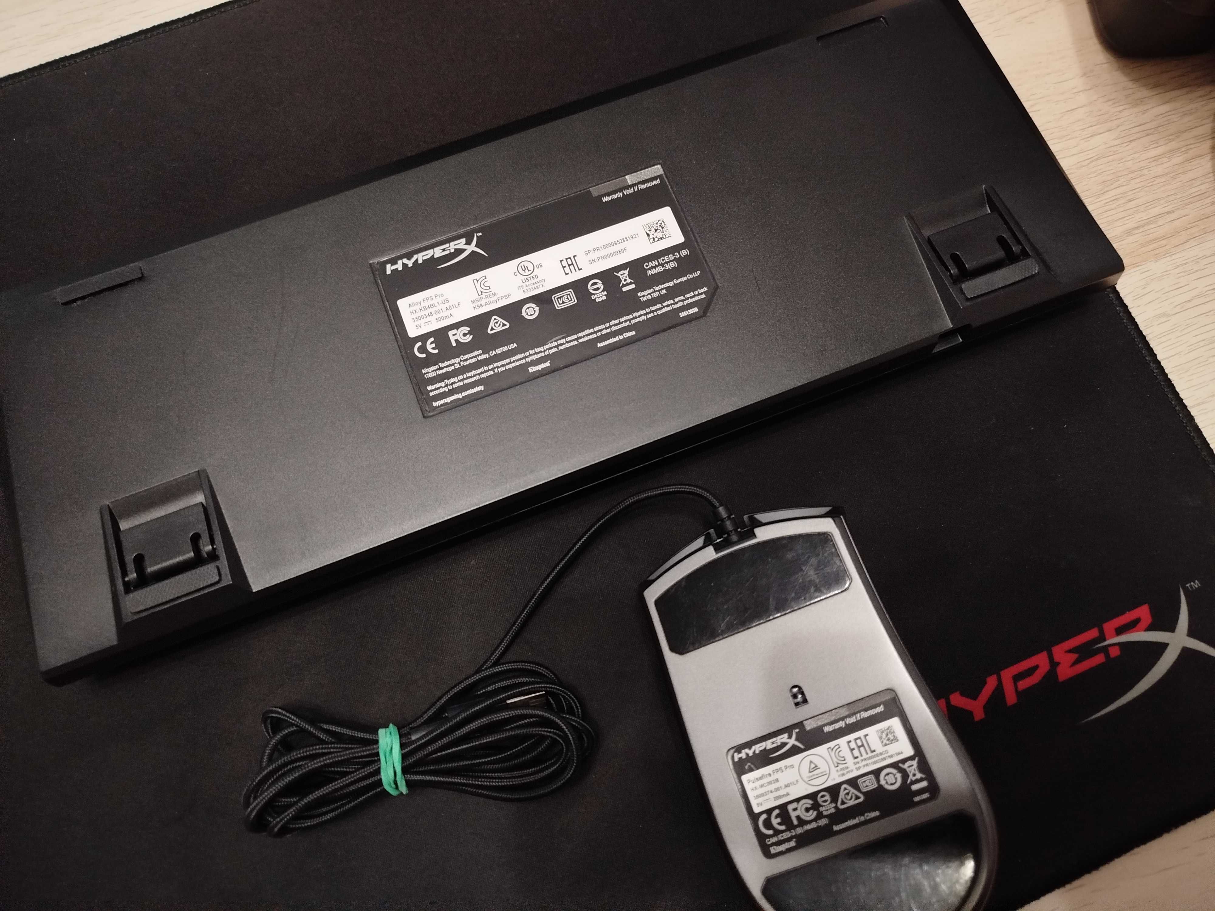 HyperX Mouse Gaming FPS PRO + Tastatura mecanica HyperX  FPS PRO